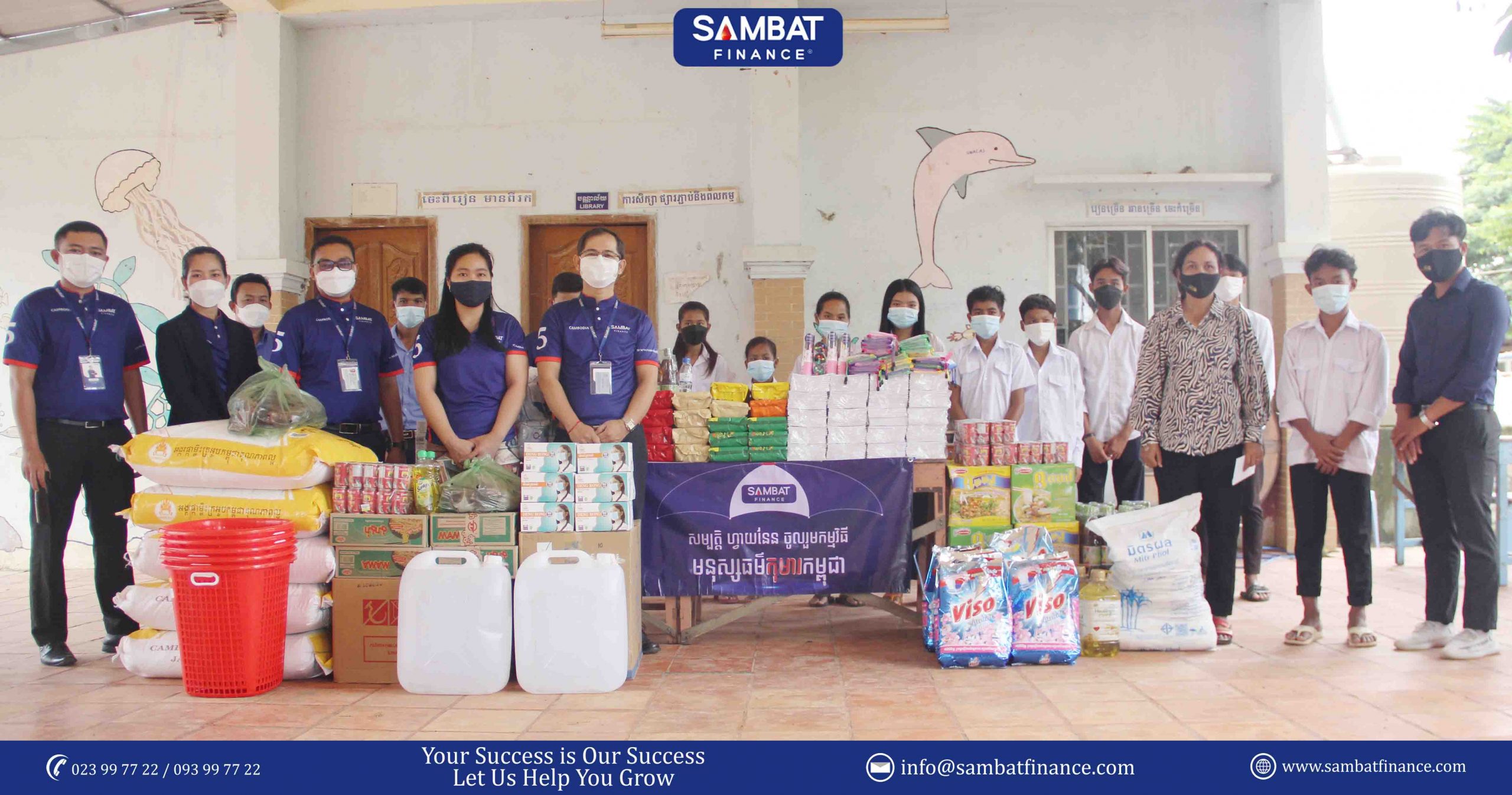 SAMBAT Finance CSR Program: Donation to Cambodian Child Aid Program